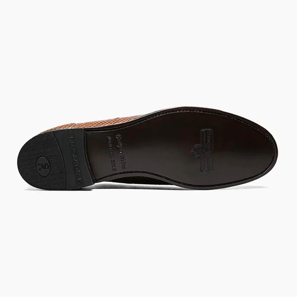 ??Stacy Adams - MADISON Anaconda Plain Toe Oxford - Tan 9D
